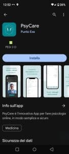 App del software per il paziente sul Playstore