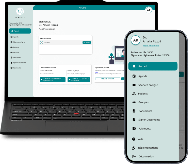 DISPOSITIFS POUR LA THÉRAPIE EN LIGNE
