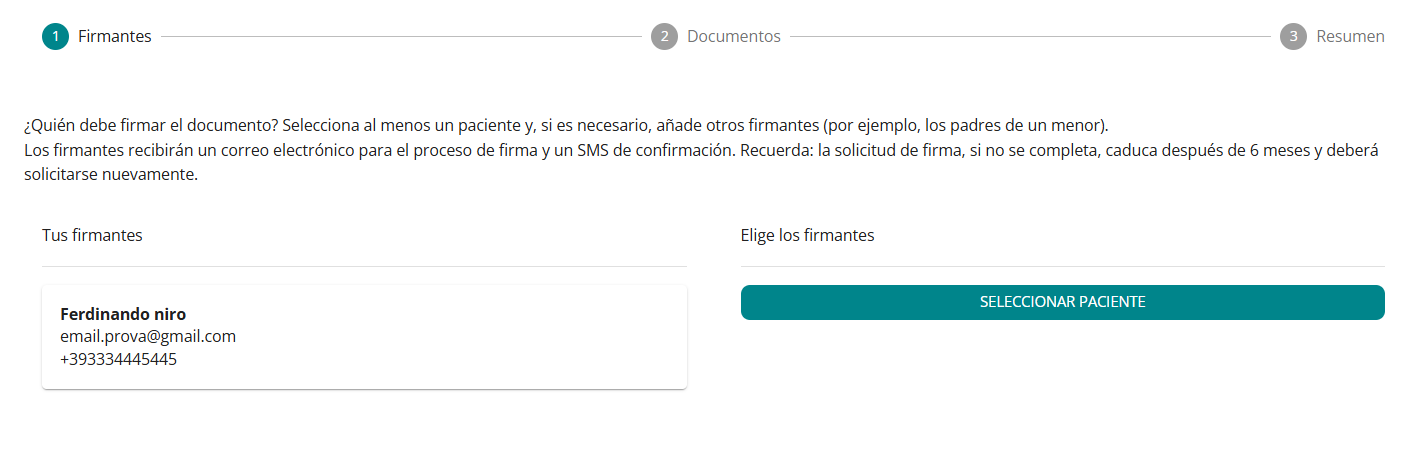 richiedi firma es