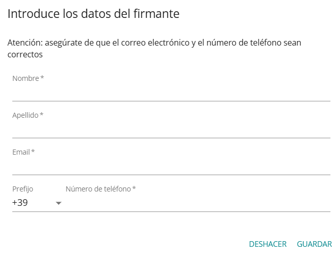 richiedi firma form es