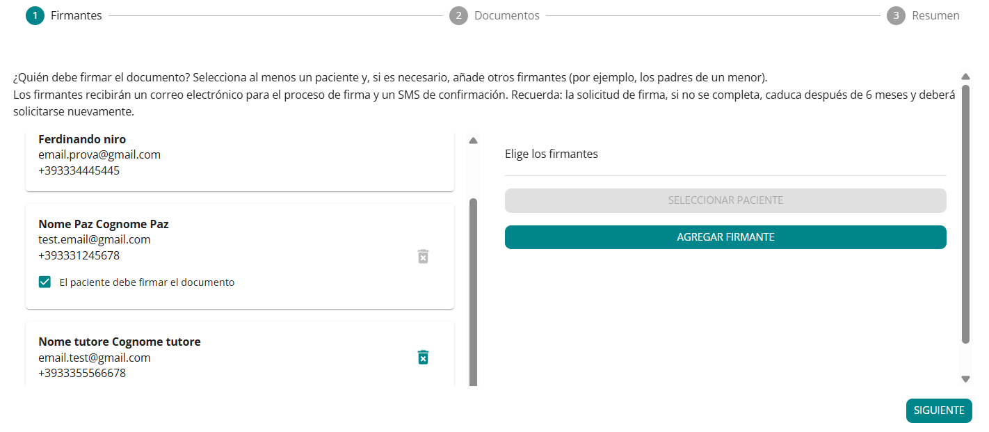 richiedi firma add firmatario es