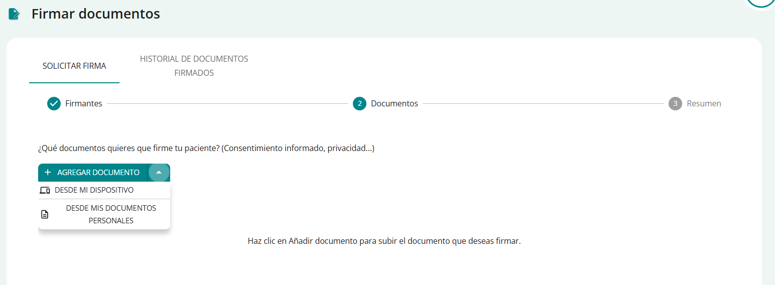 richiedi firma add documento es