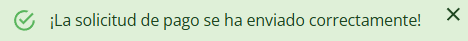 messaggio conferma pagamenti es