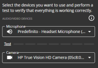 scelta audio e video en